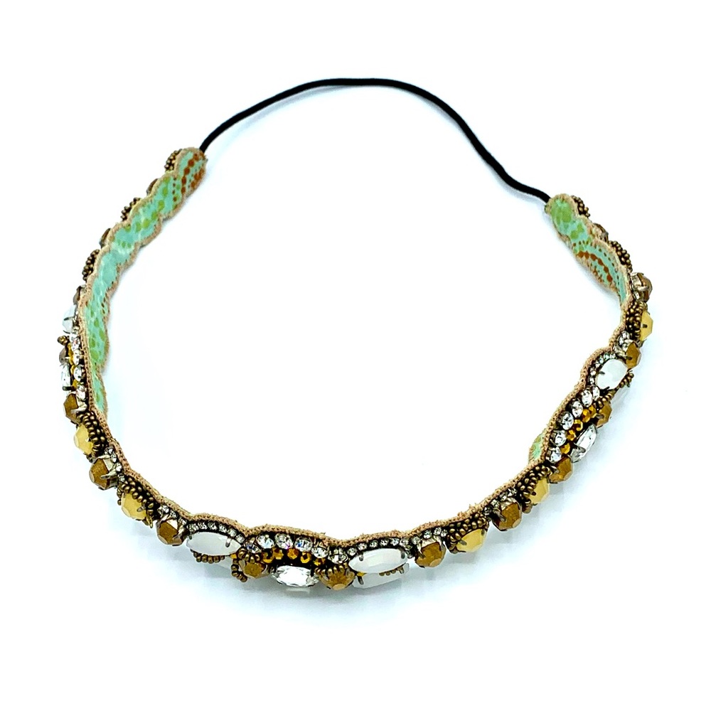 Beaded Rhinstone Headband